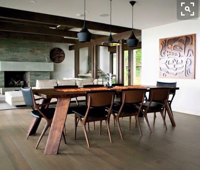 wood dining room table