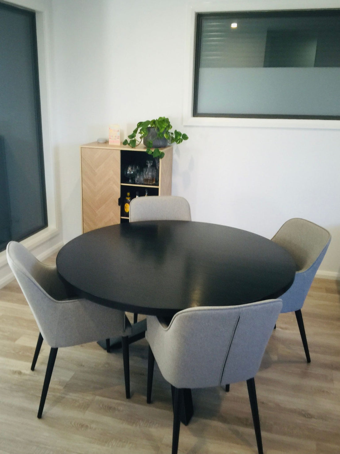 Round Timber Dining Table