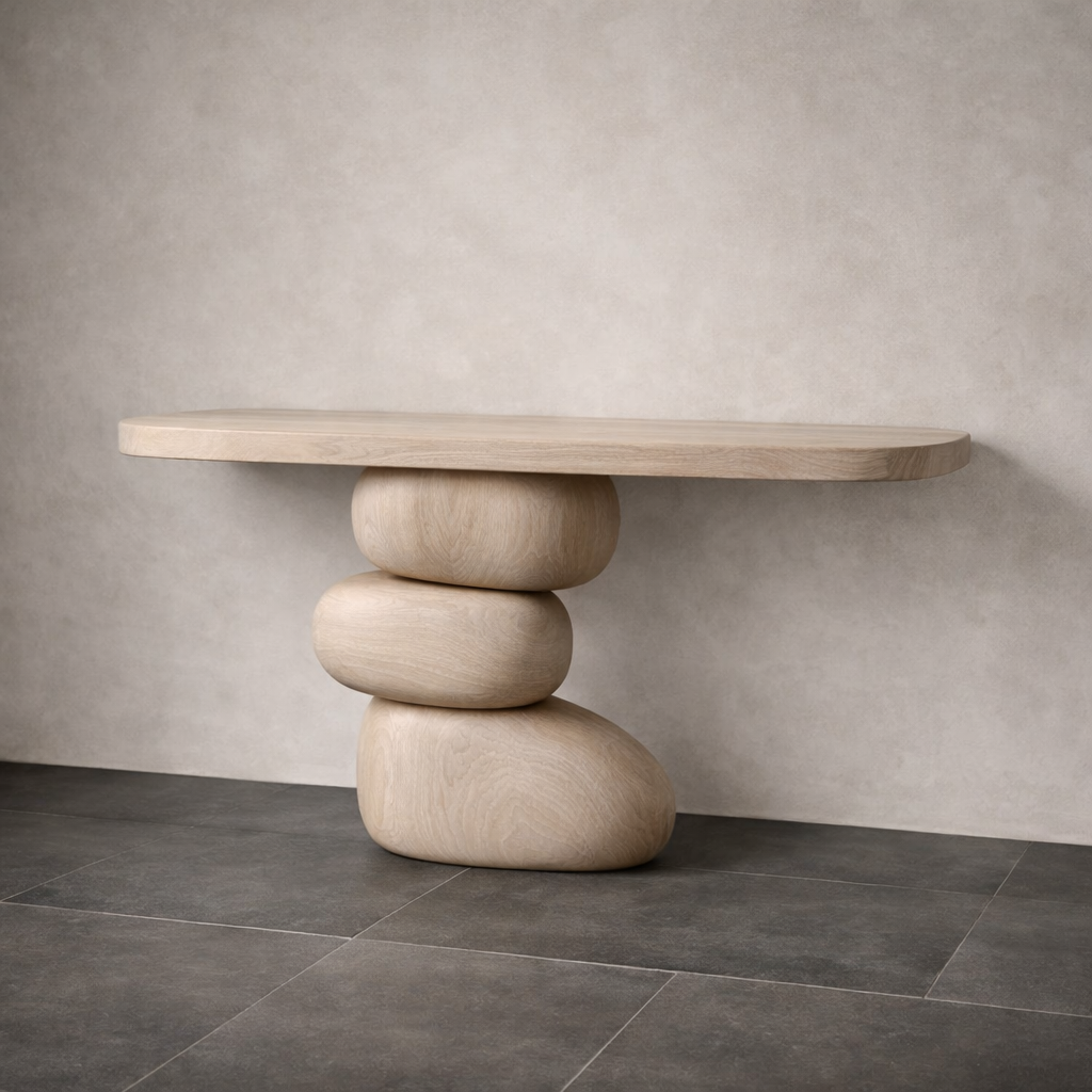 Forme Console — Sculptural Hardwood Statement