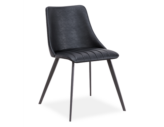 Catalan Dining Chair Vintage Black Seat