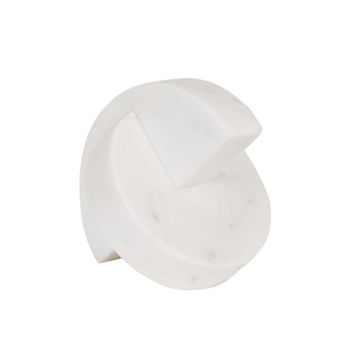 Lunara Arc Sculpture – White Marble