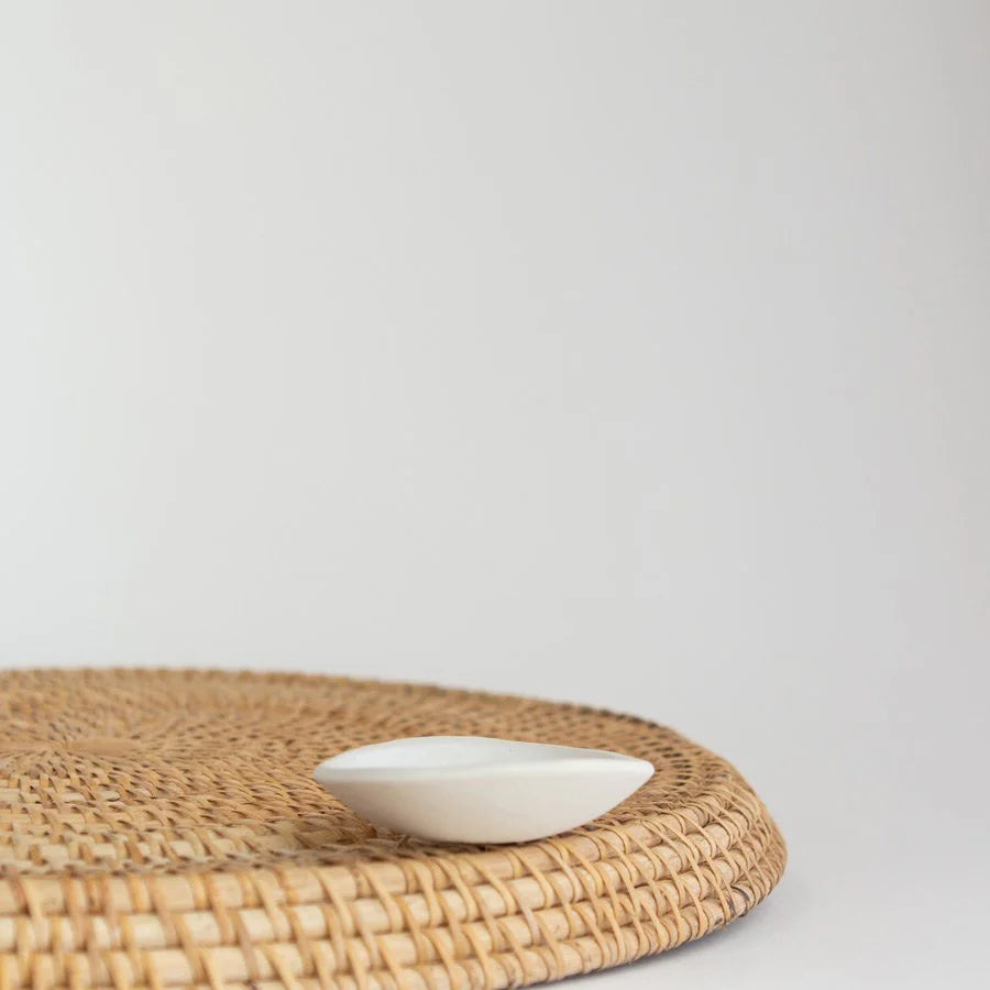 Kim Wallace Handmade Sauce Bowl ~ Classic White