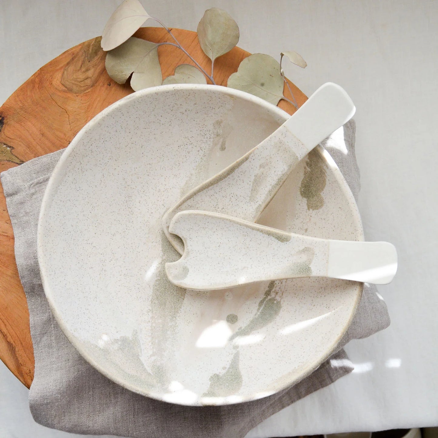 Kim Wallace Ceramic Serving bowl ~ Naturals