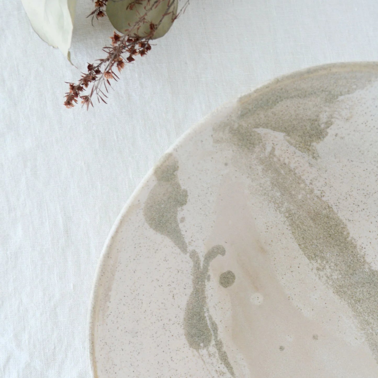 Kim Wallace Ceramic Serving bowl ~ Naturals