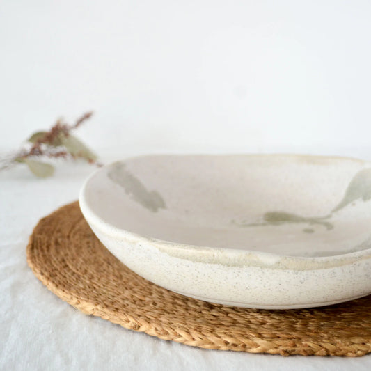 Kim Wallace Ceramic Serving bowl ~ Naturals