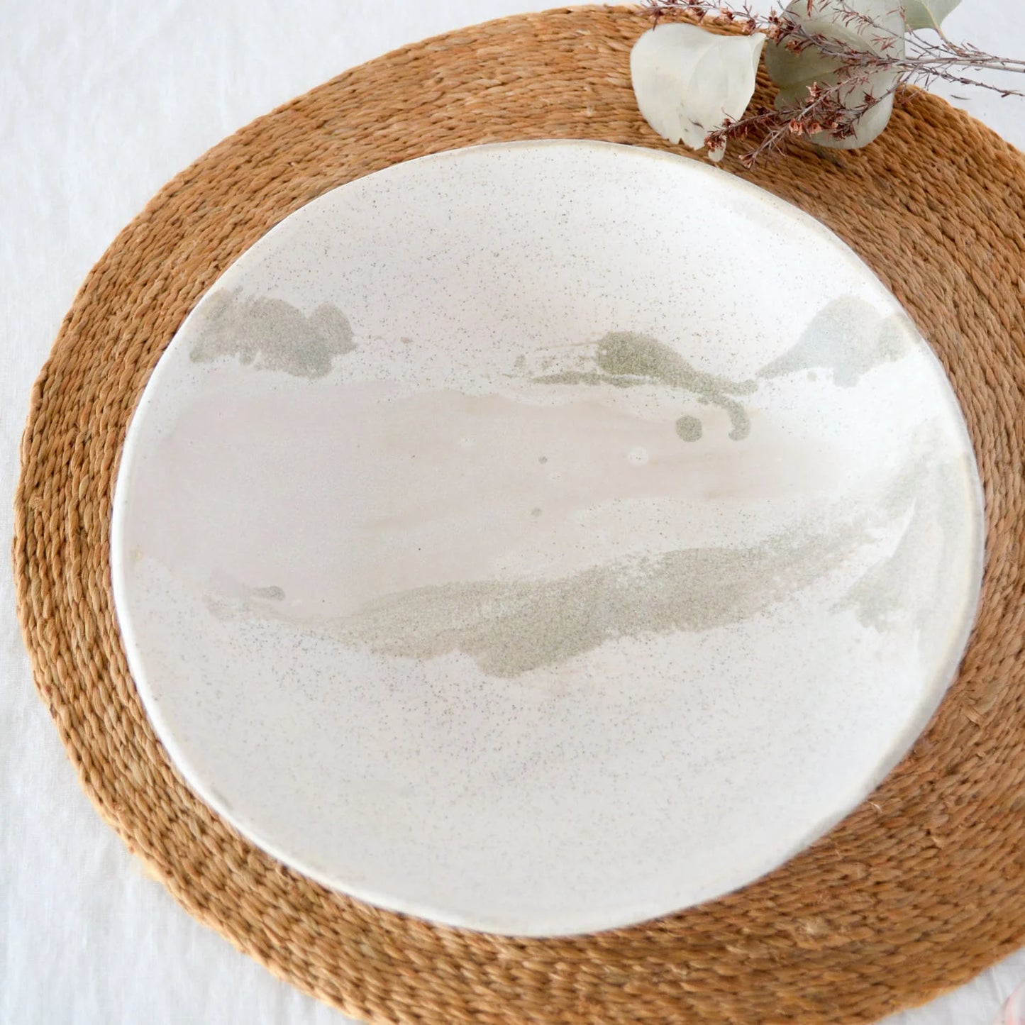 Kim Wallace Ceramic Serving bowl ~ Naturals