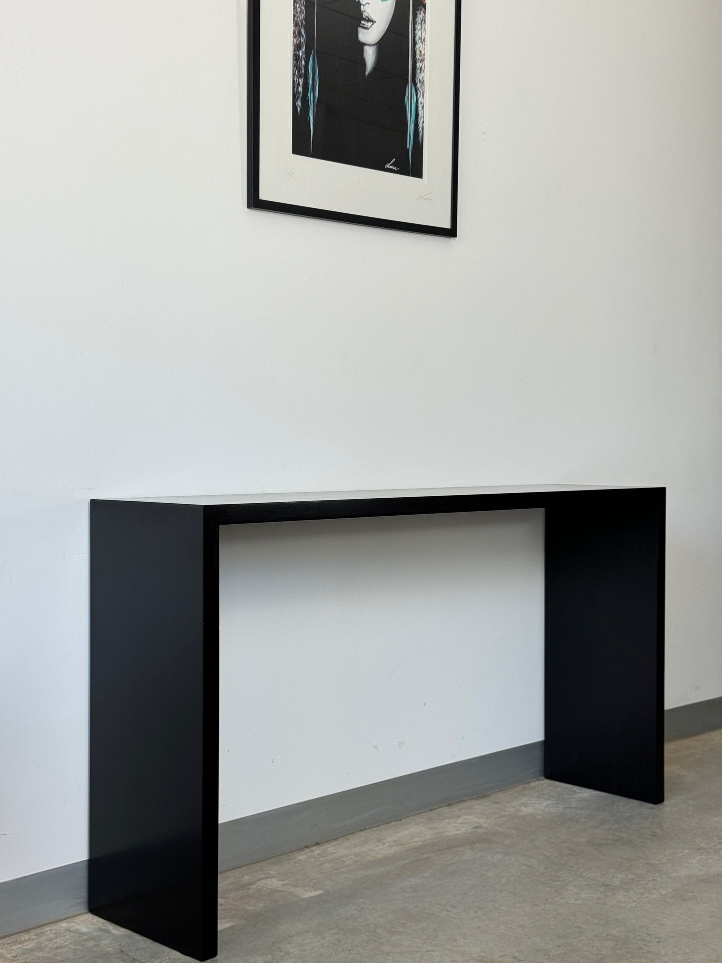 Available Now - Erskine Black Solid Timber Entryway Console