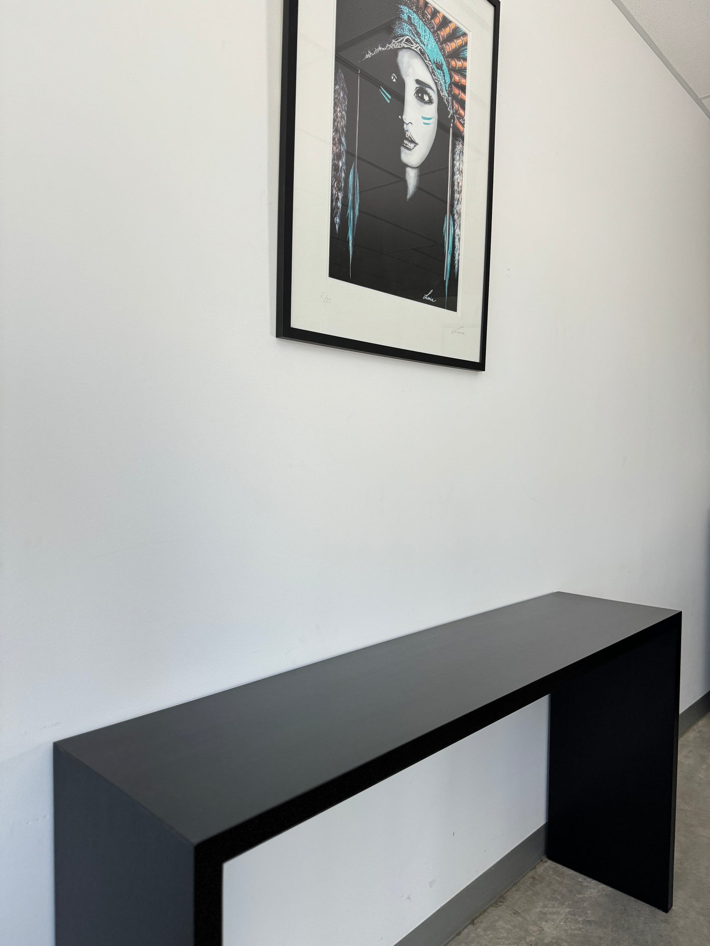 Available Now - Erskine Black Solid Timber Entryway Console