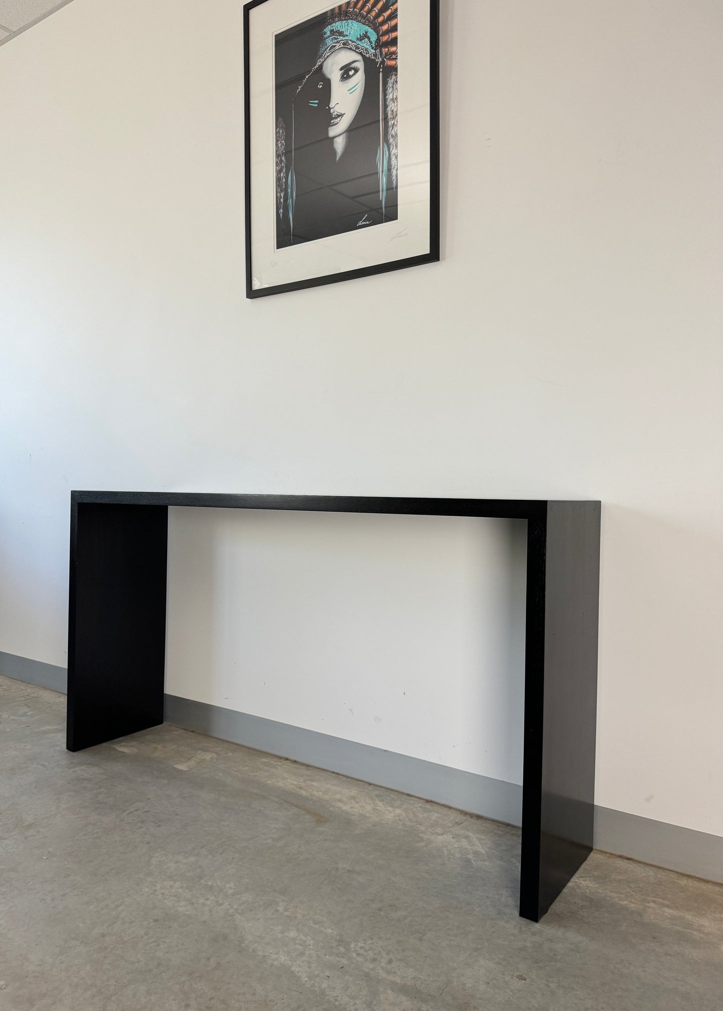 Available Now - Erskine Black Solid Timber Entryway Console