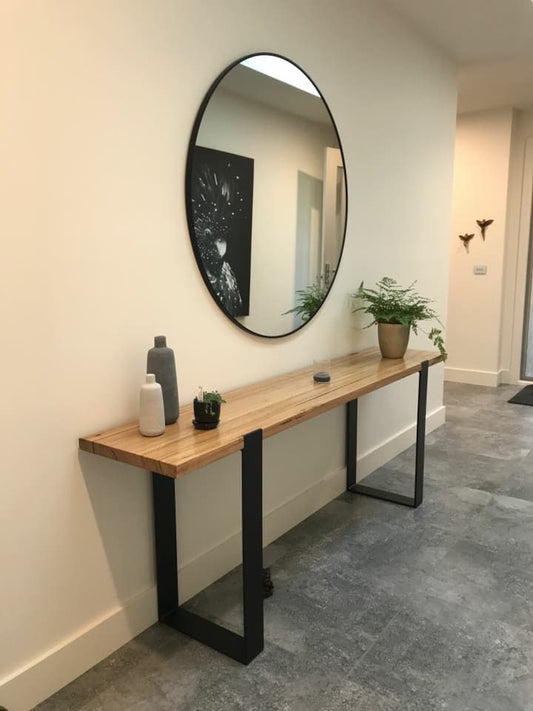 Rustic console table