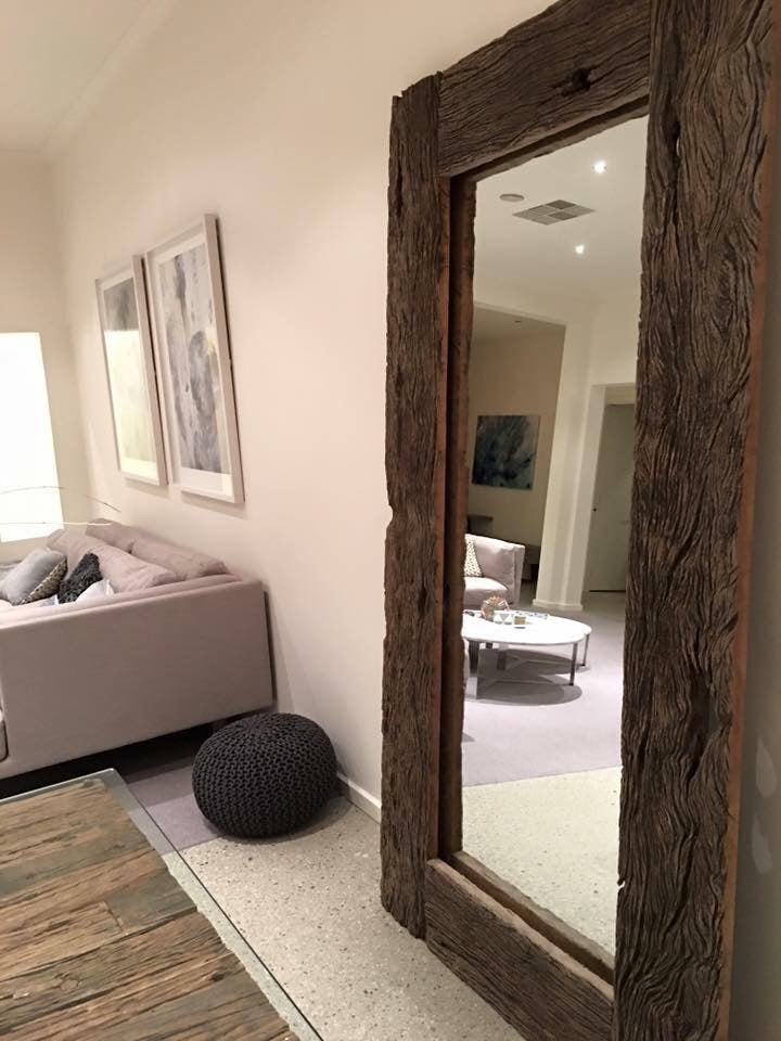 Rustic Timber Mirror