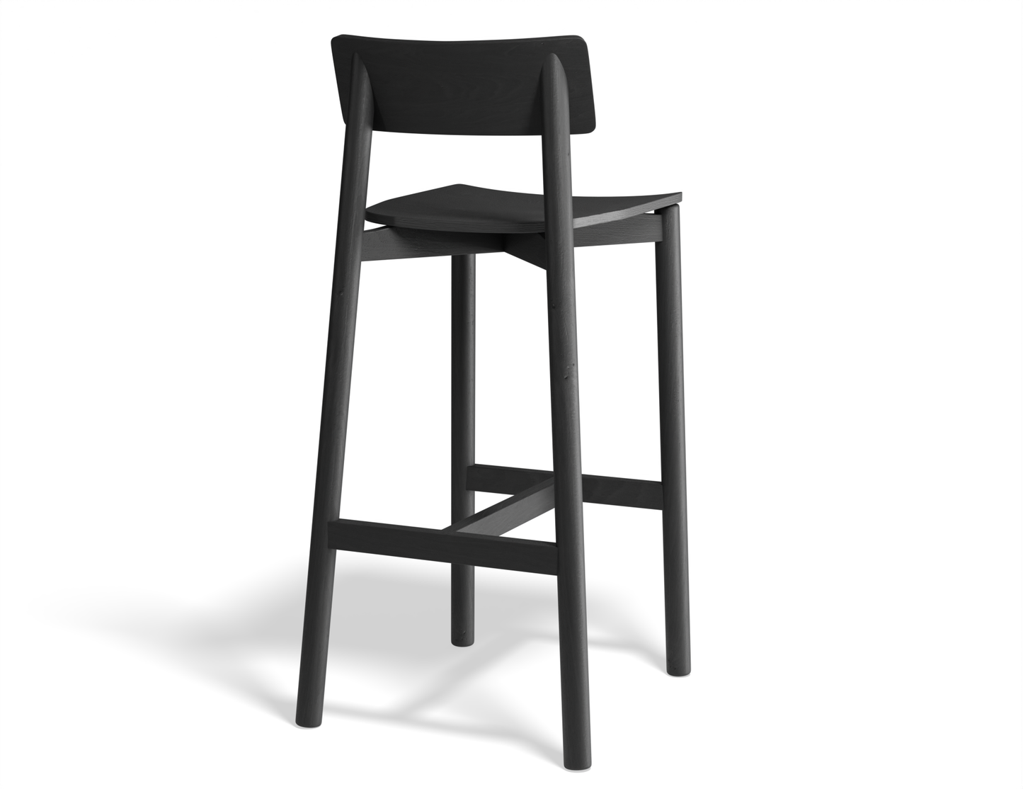 Riviera Bar Stool Black Ash