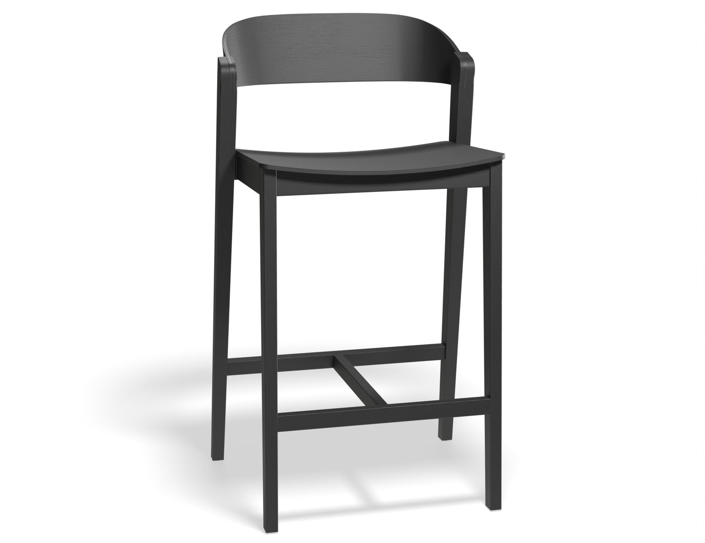 Asher Bar Stool Black Ash