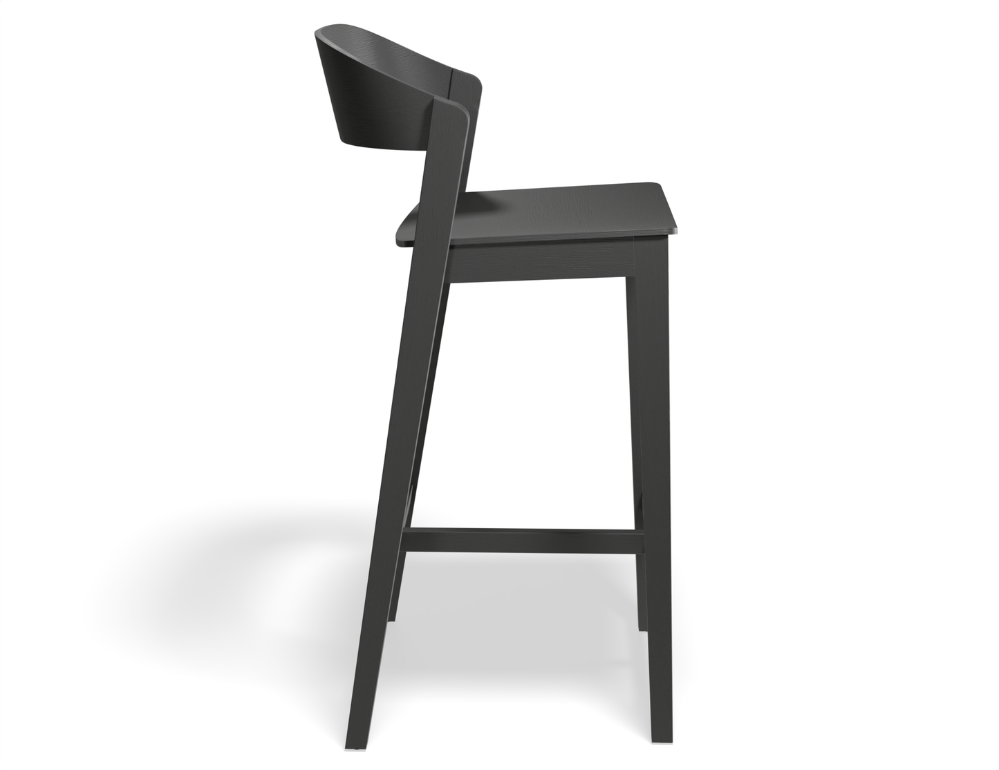 Asher Bar Stool Black Ash