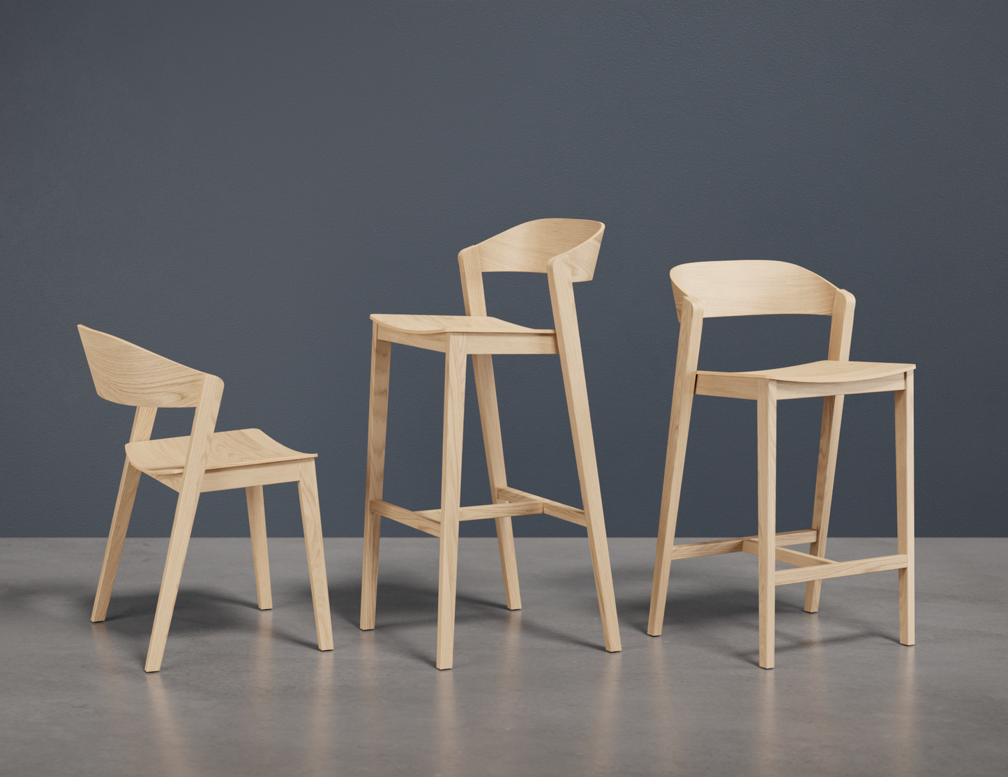 Asher Bar Stool Natural Ash