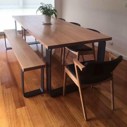 Platinum Dining Table with bench seat