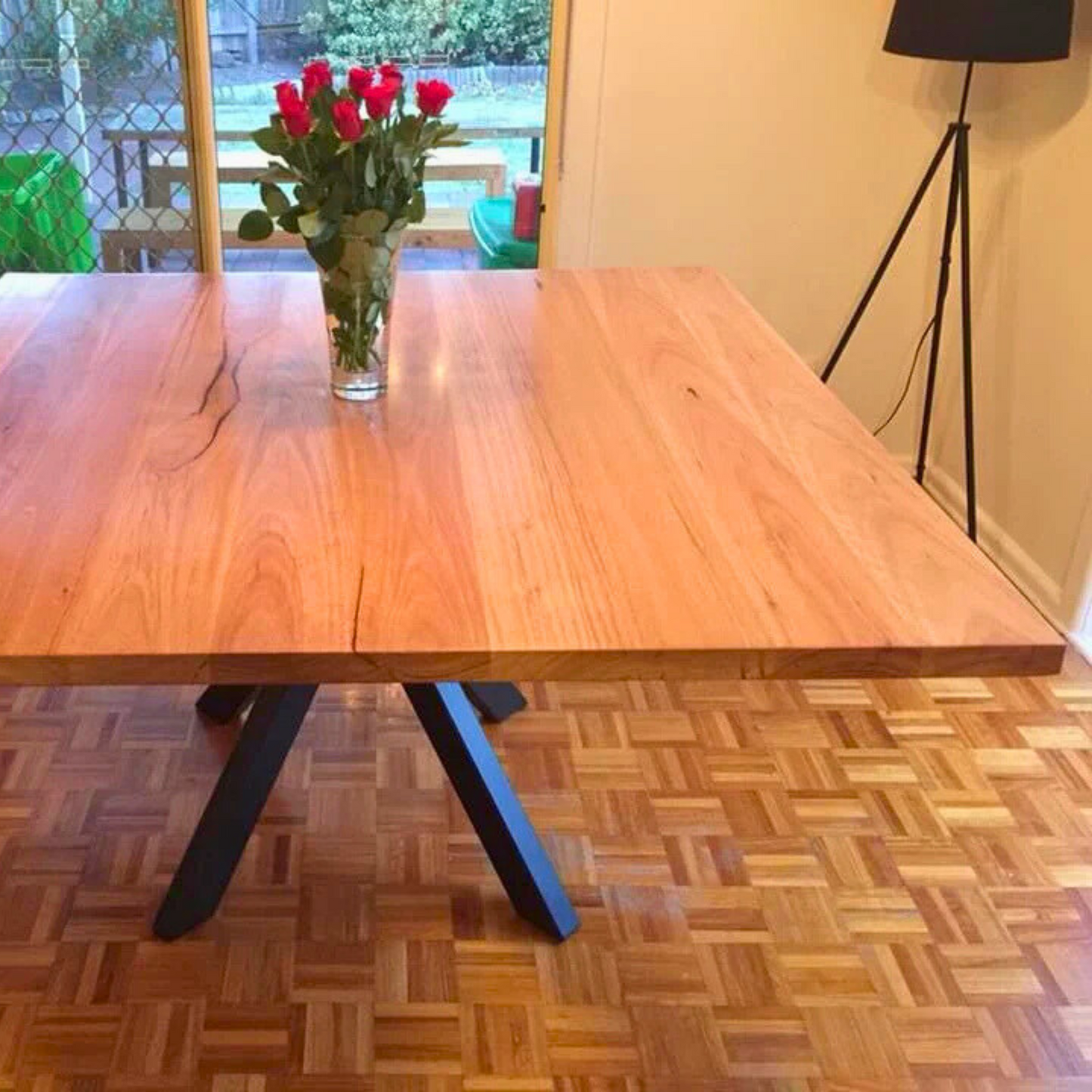 Square Pick-up Sticks Dining Table