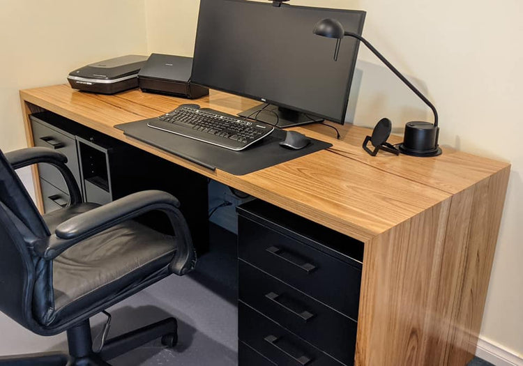 Custom Home Office Desk - Lumber Furniture