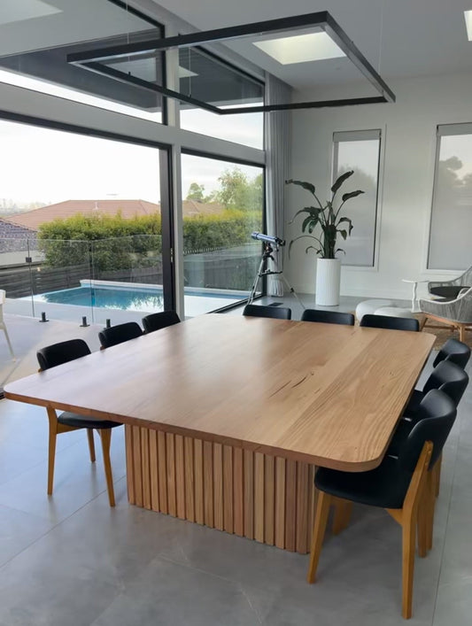 Kyoto Flute Dining Table Lumber Furniture