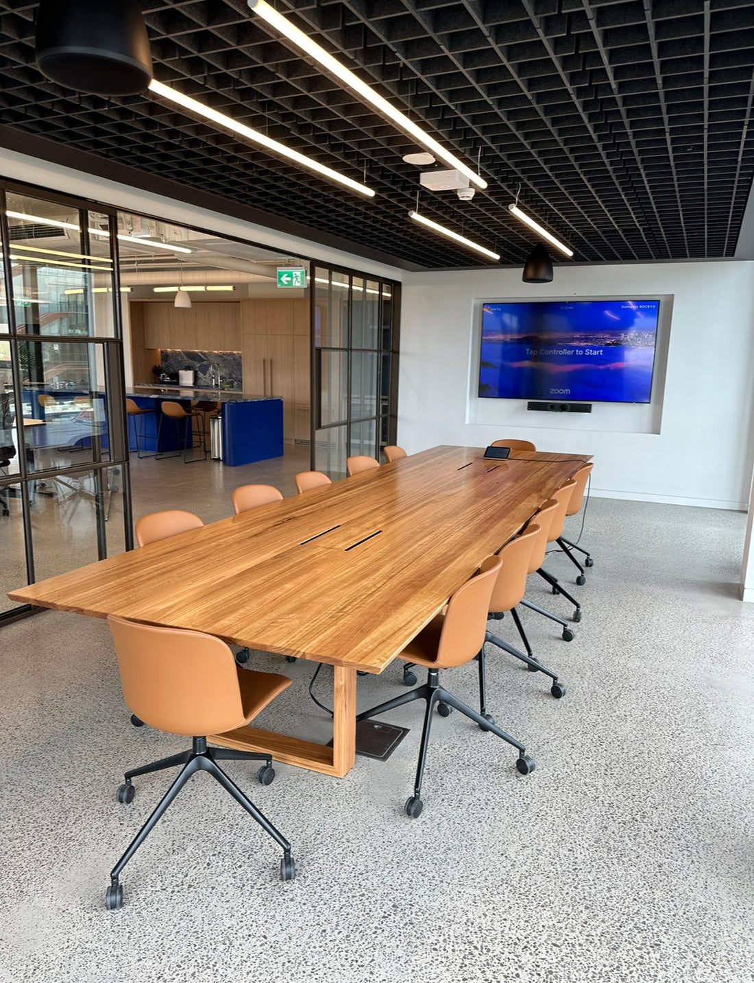 Crafting Blackbutt Office Table for Saniel Ventures