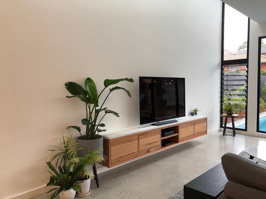 timber tv unit