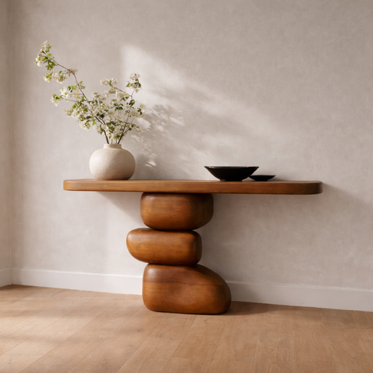 Forme Console — Sculptural Hardwood Statement