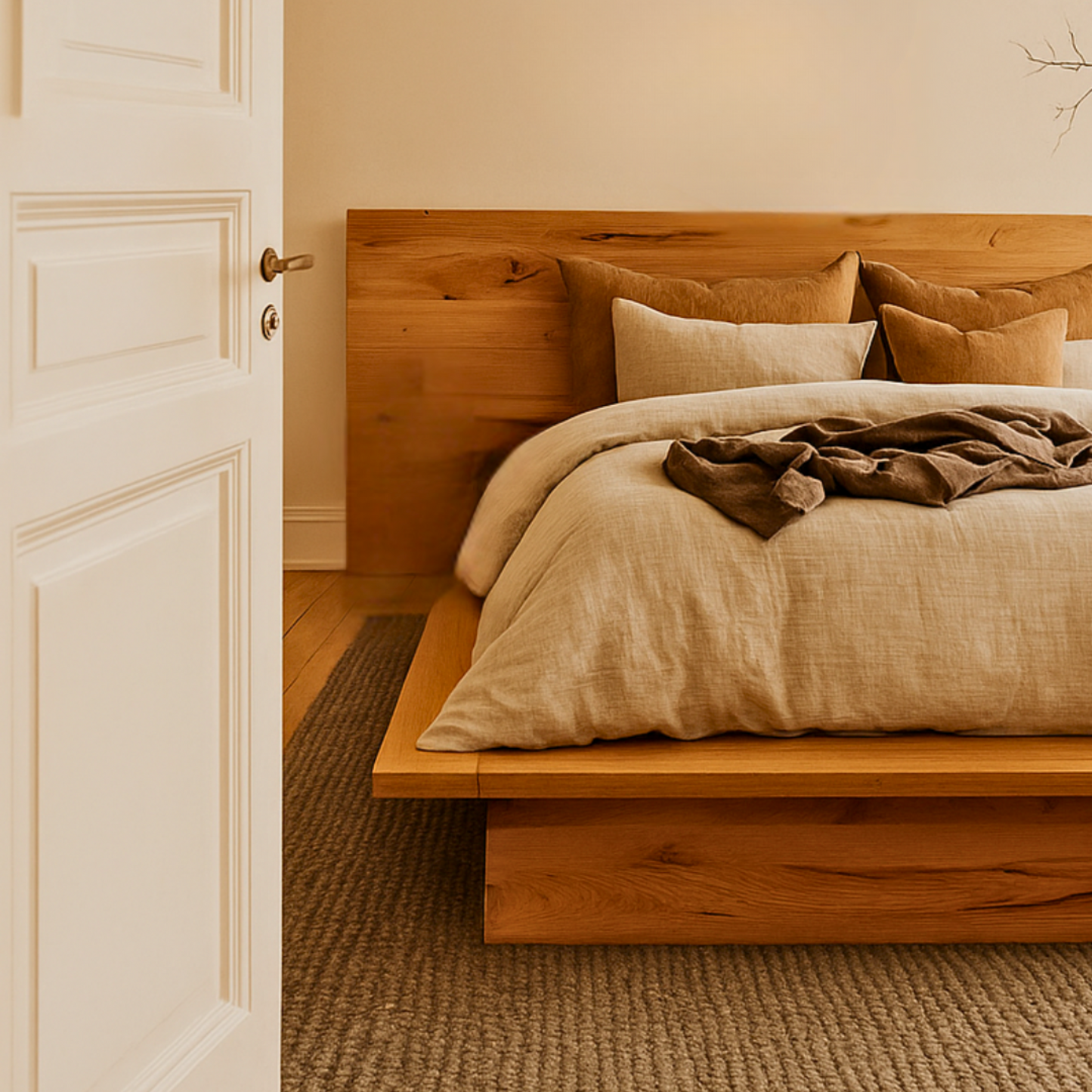 Bijoux Solid Timber Platform Bed