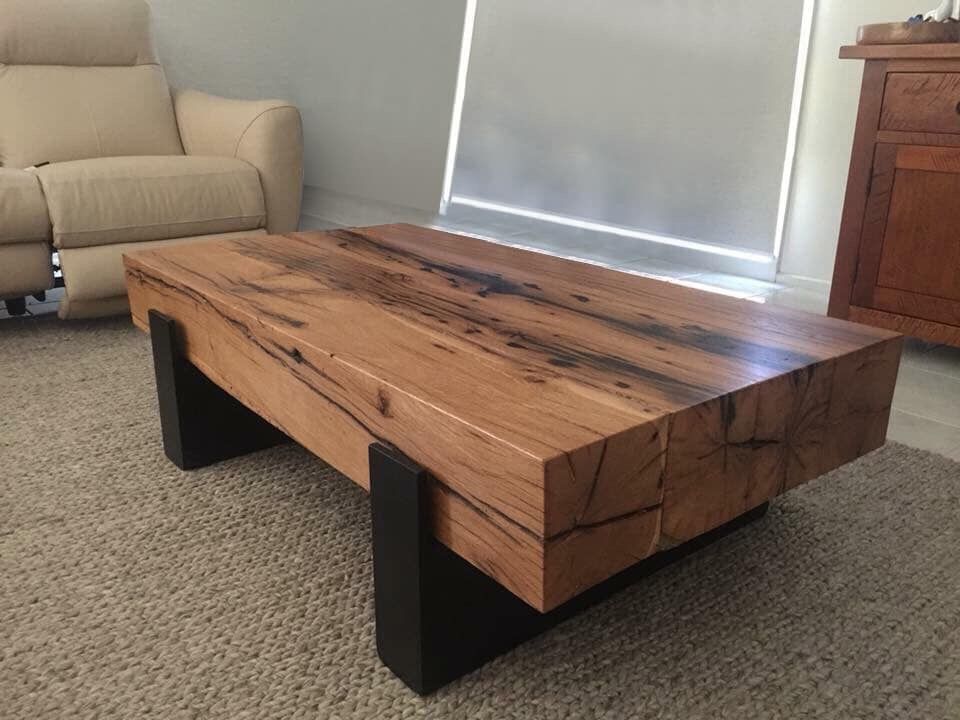 Wood Beam Table Amazon.com: 40" Reclaimed Barn Beam Coffee Table U
