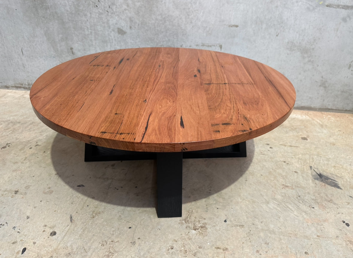 Available Now - Nordic Coffee Table Reclaimed Blackbutt 995mm round x 404mm H