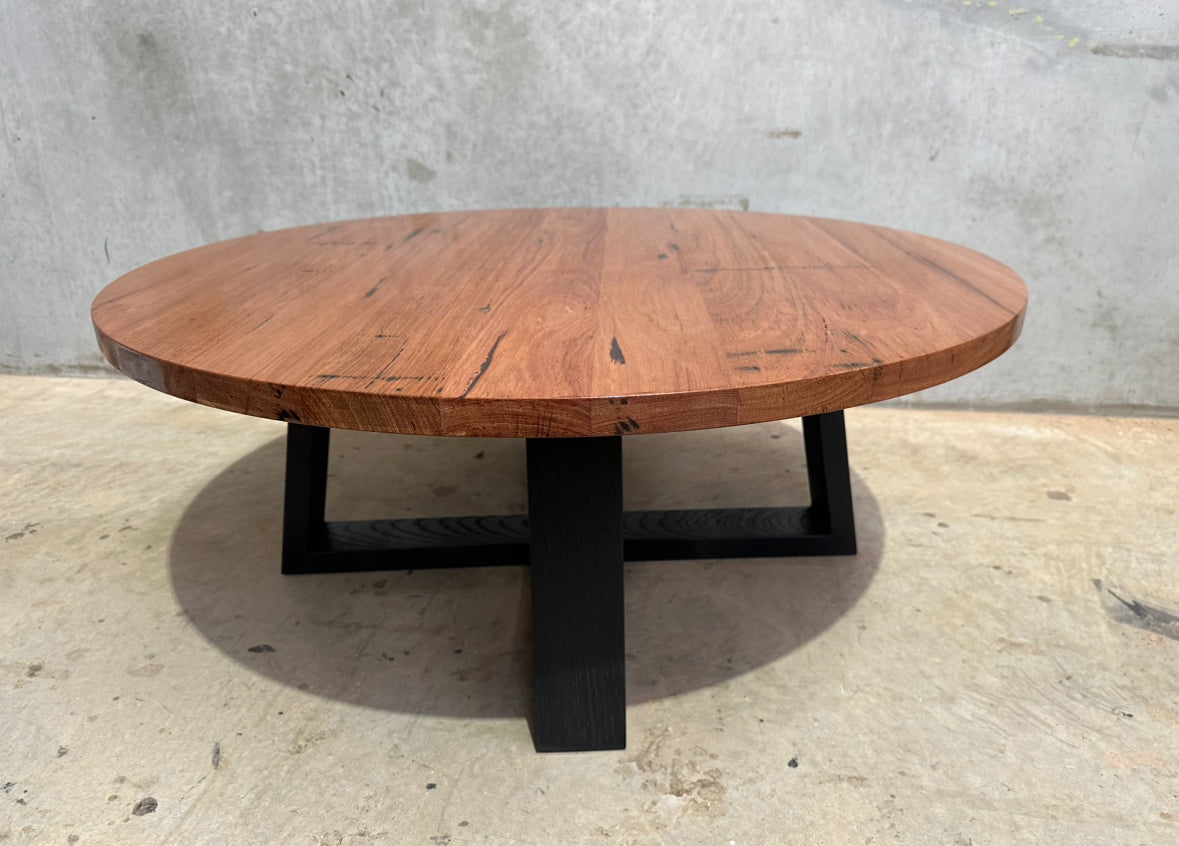 Available Now - Nordic Coffee Table Reclaimed Blackbutt 995mm round x 404mm H