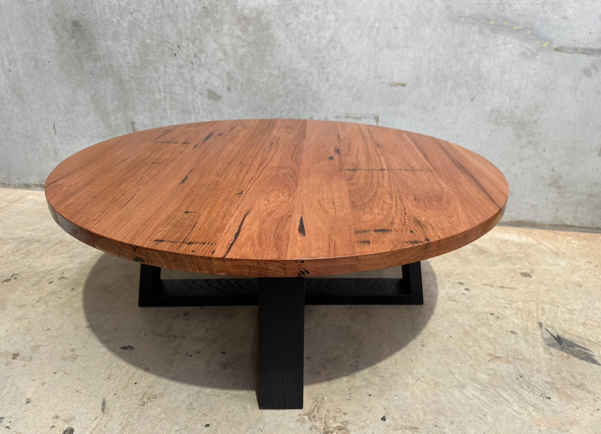 Available Now - Nordic Coffee Table Reclaimed Blackbutt 995mm round x 404mm H