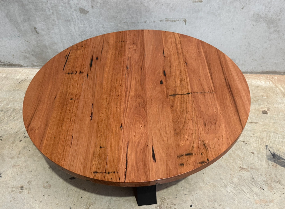 Available Now - Nordic Coffee Table Reclaimed Blackbutt 995mm round x 404mm H