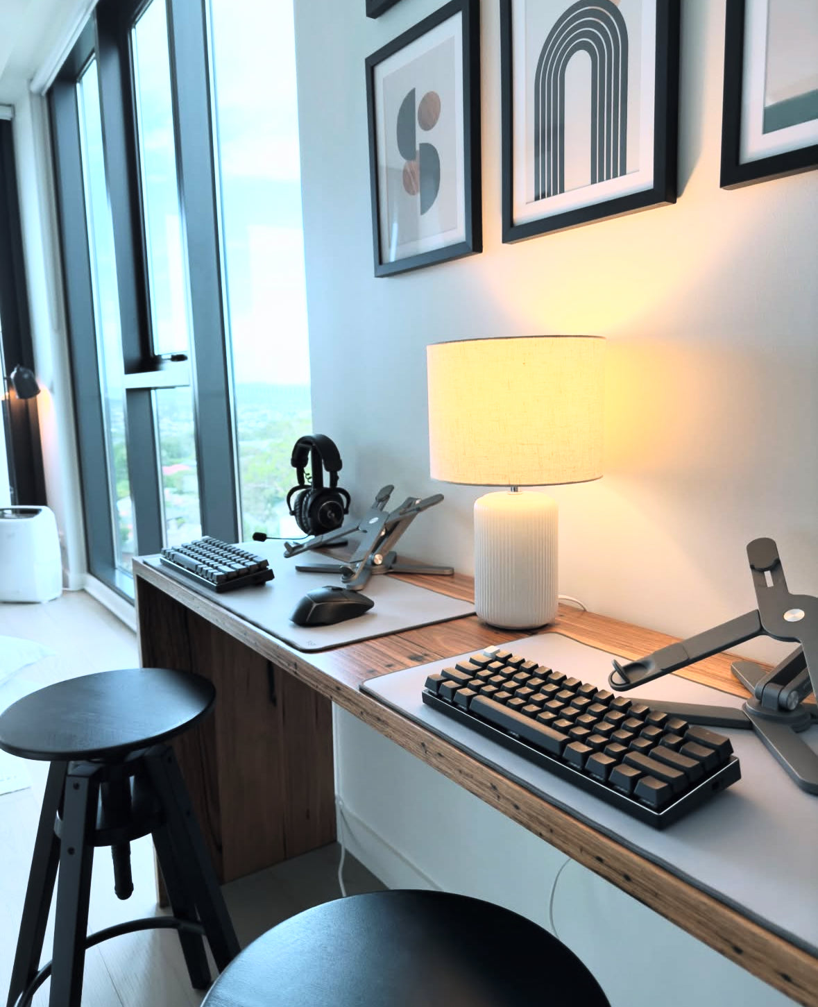 Desktop Timber Hardwood Desk: Custom Solid Timber for Your Workspace - Lumber Furniture