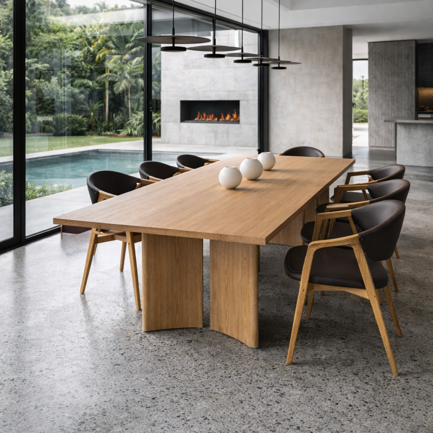 Lugano Solid Timber Dining Table