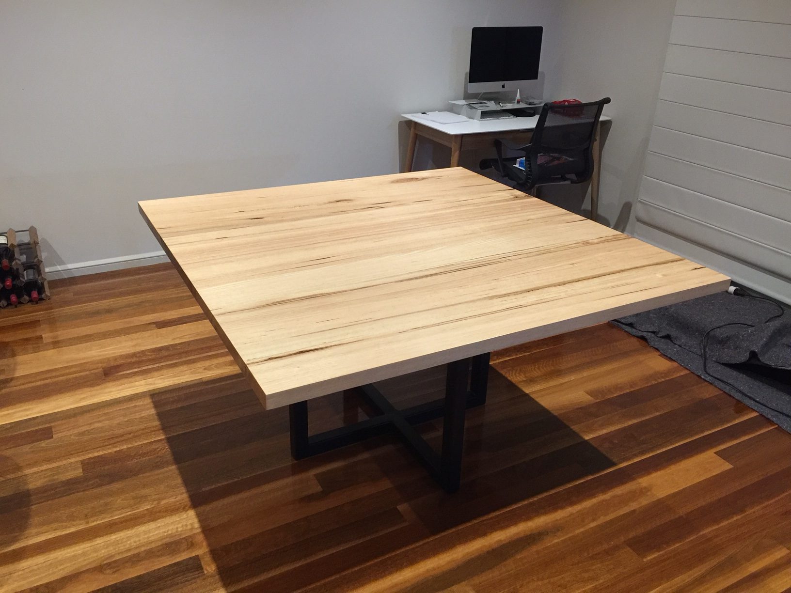 Bespoke Square Dining Table is high end and stunning - Messmate Medium ...