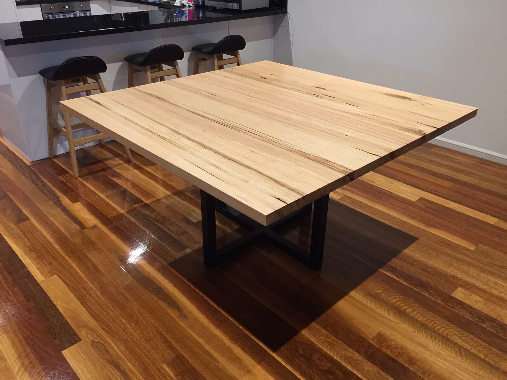 Bespoke Square Dining Table is high end and stunning - Lumber Furniture
