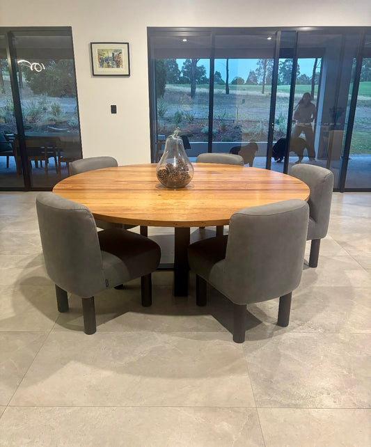Round Cross Monarch Dining Table