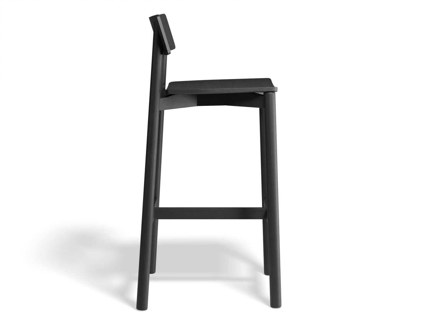 Riviera Bar Stool Black Ash